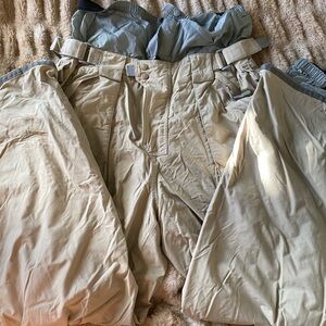 Men's Tan Cargo Snow Pants